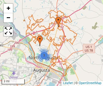 Area schools map
